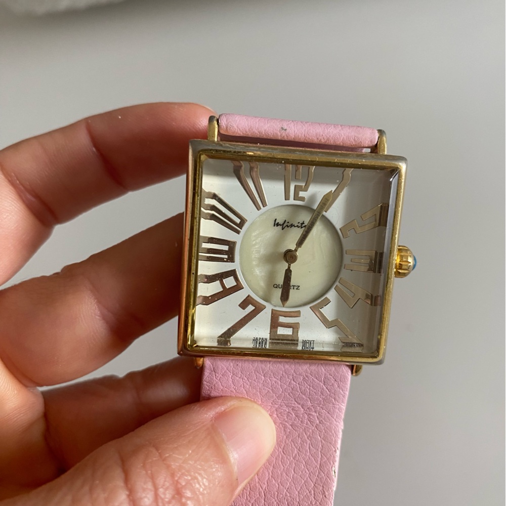Infinity Gold Watch Pink Band